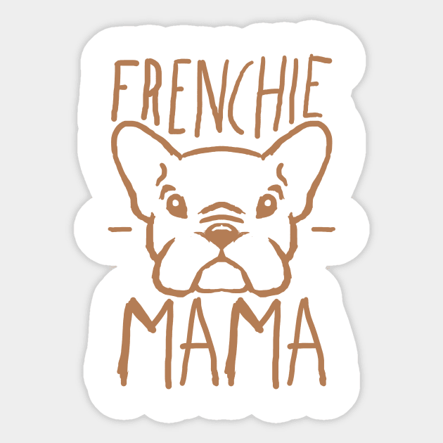 Frenchie Mama Sticker by lugepuar